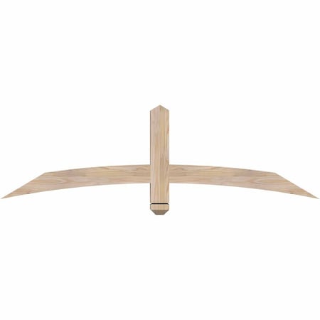Ekena Millwork Bellingham Smooth Timber Gable Bracket, Douglas Fir, 60"W x 17"H x 3 1/2"D x 3 1/2"F, 7/12 Pitch GBW060X17X0404BEL00SDF